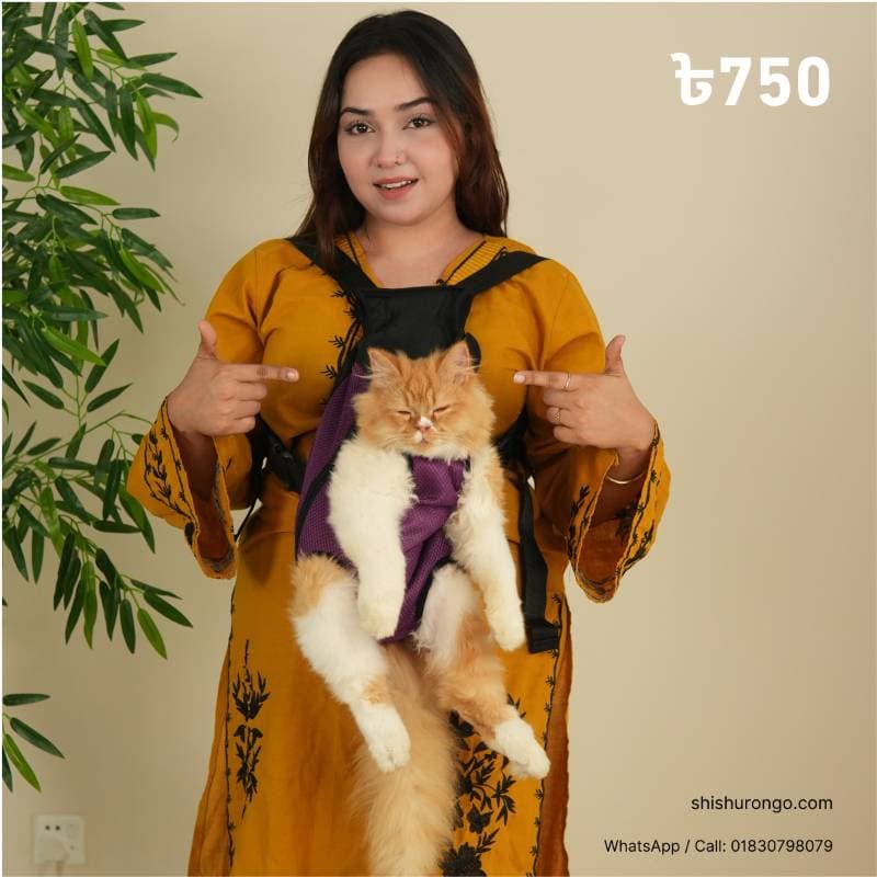 Premium Pet Carrier Backpack Red thumbnail 4