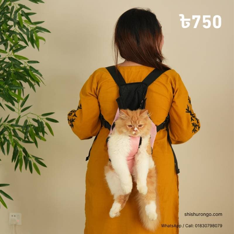 Premium Pet Carrier Backpack Purple thumbnail 3