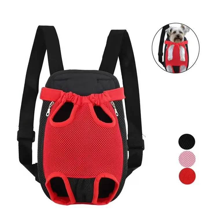 Pet Carrier Backpack Red